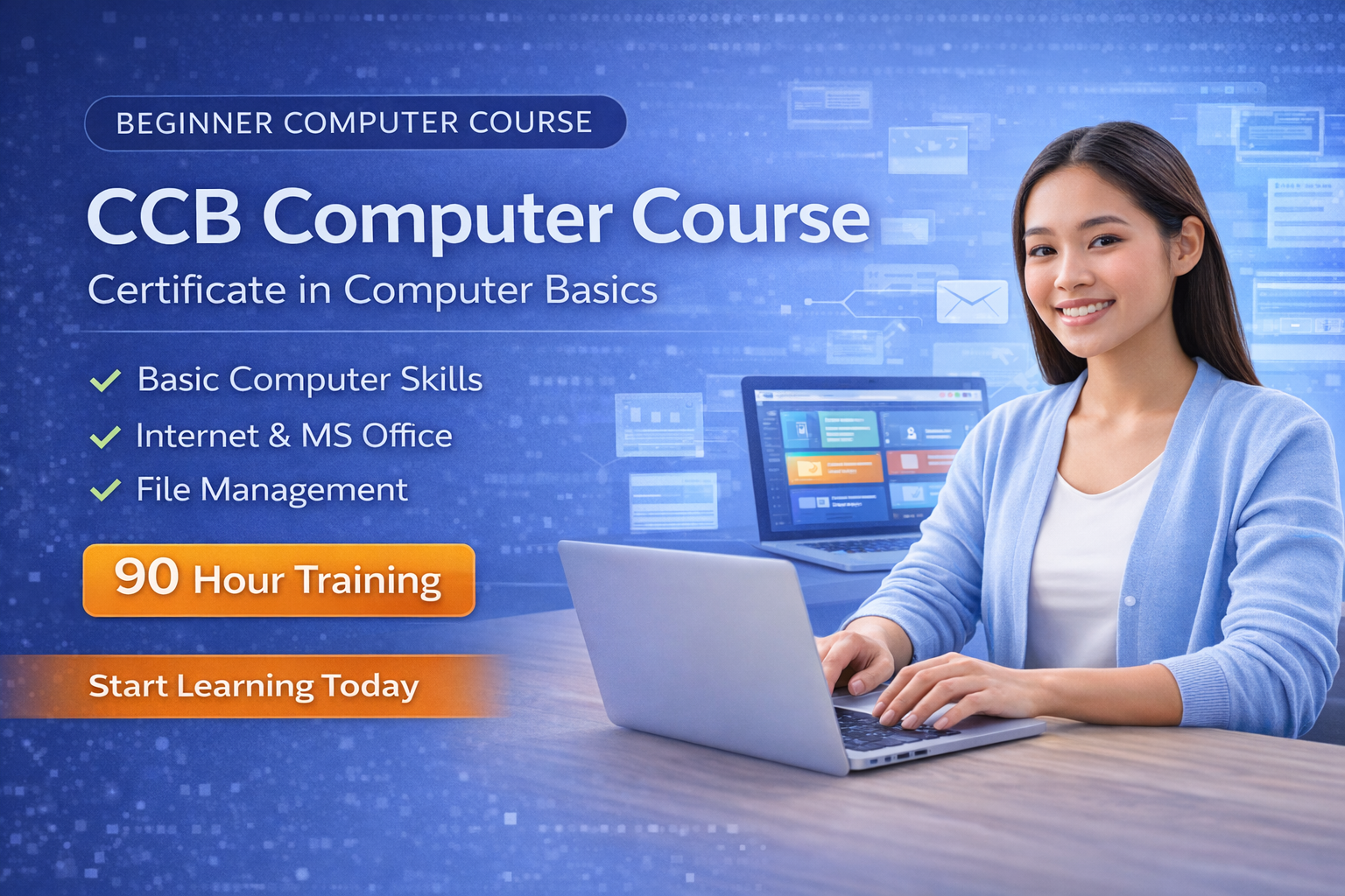 CCB Computer Course – Certificate in Computer Basics
